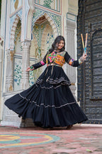 Navratri Special Gamathi Work Lehenga Choli