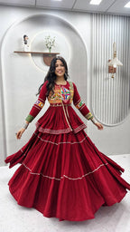 Navratri Special Gamathi Work Lehenga Choli