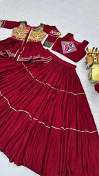 Navratri Special Gamathi Work Lehenga Choli