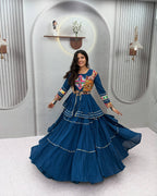 Navratri Special Gamathi Work Lehenga Choli