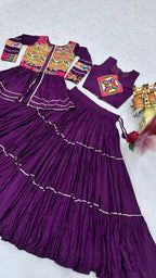Navratri Special Gamathi Work Lehenga Choli