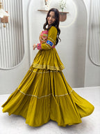 Navratri Special Gamathi Work Lehenga Choli