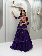 Navratri Special Gamathi Work Lehenga Choli