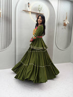Navratri Special Gamathi Work Lehenga Choli