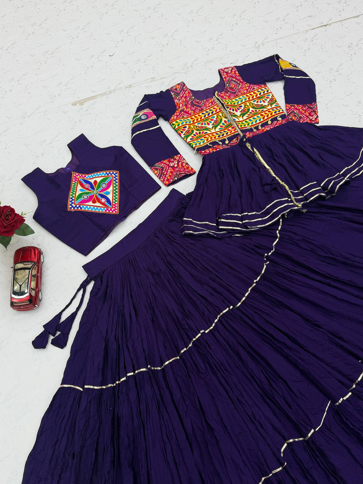 Navratri Special Gamathi Work Lehenga Choli