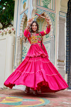Navratri Special Gamathi Work Lehenga Choli