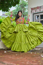 Navratri Special Gamathi Work Lehenga Choli