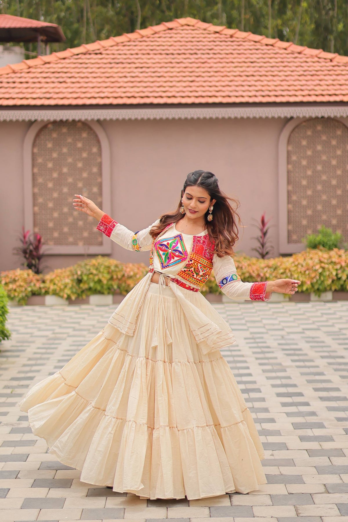 Navratri Special Gamathi Work Lehenga Choli