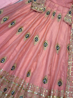 Fendy Silk Gown Set | Sequin Embroidered Dupatta | VrindaaLuxe