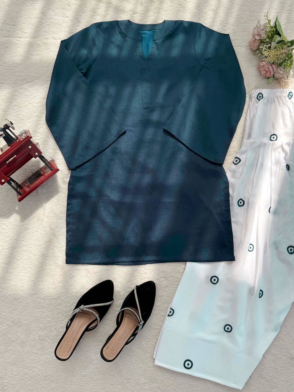 Heavy Rayon Farshi Salwar Suit | Thread Work Festive Occasion Set